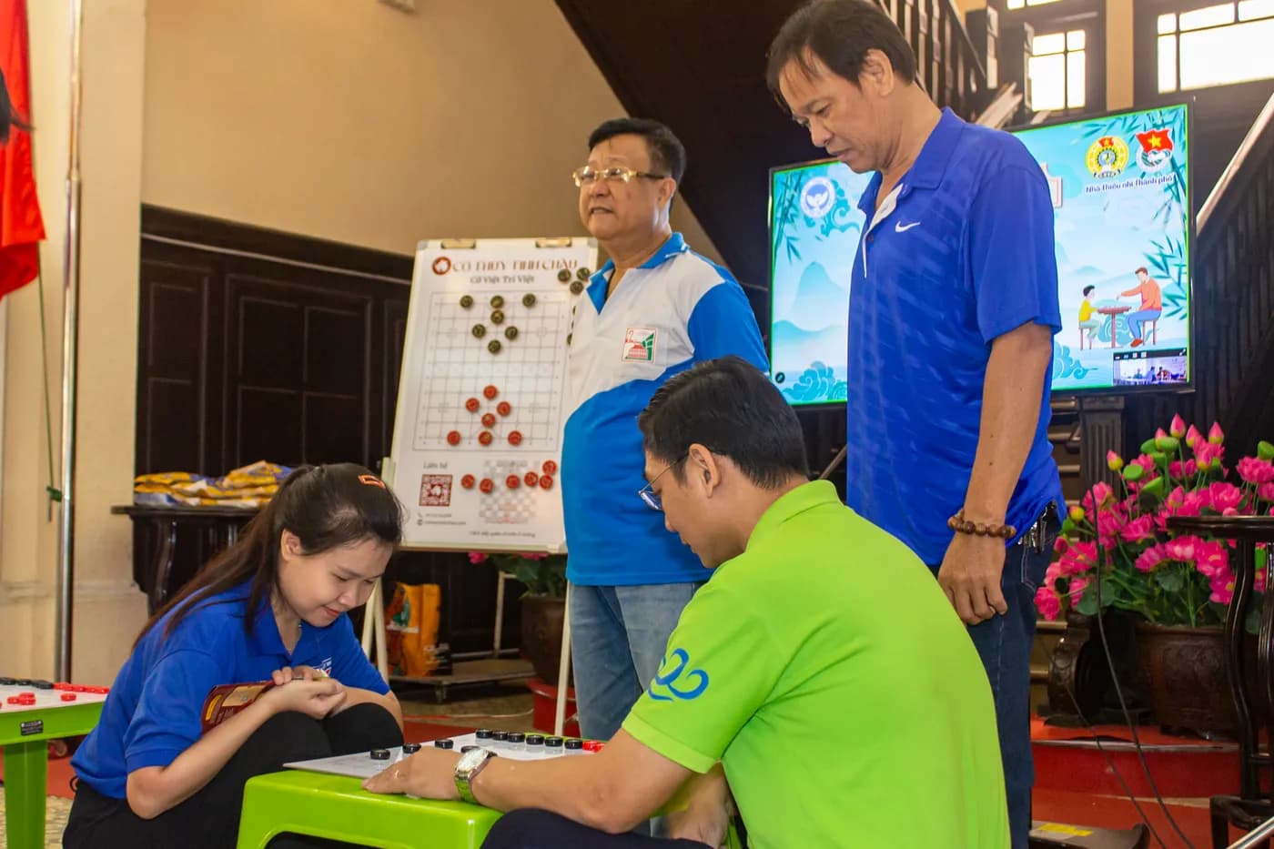 Hình ảnh các cán bộ tại Nhà Thiếu nhi TP.Hồ Chí Minh tham gia tập huấn Cờ Thủy Tinh Châu tại chương trình tập huấn tại Nhà Thiếu nhi Thành phố Hồ Chí Minh.