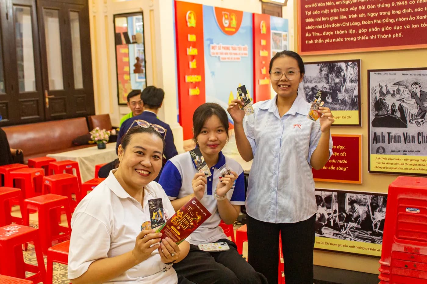 Hình ảnh các cán bộ tại Nhà Thiếu nhi TP.Hồ Chí Minh tham gia tập huấn Cờ Thủy Tinh Châu tại chương trình tập huấn tại Nhà Thiếu nhi Thành phố Hồ Chí Minh.