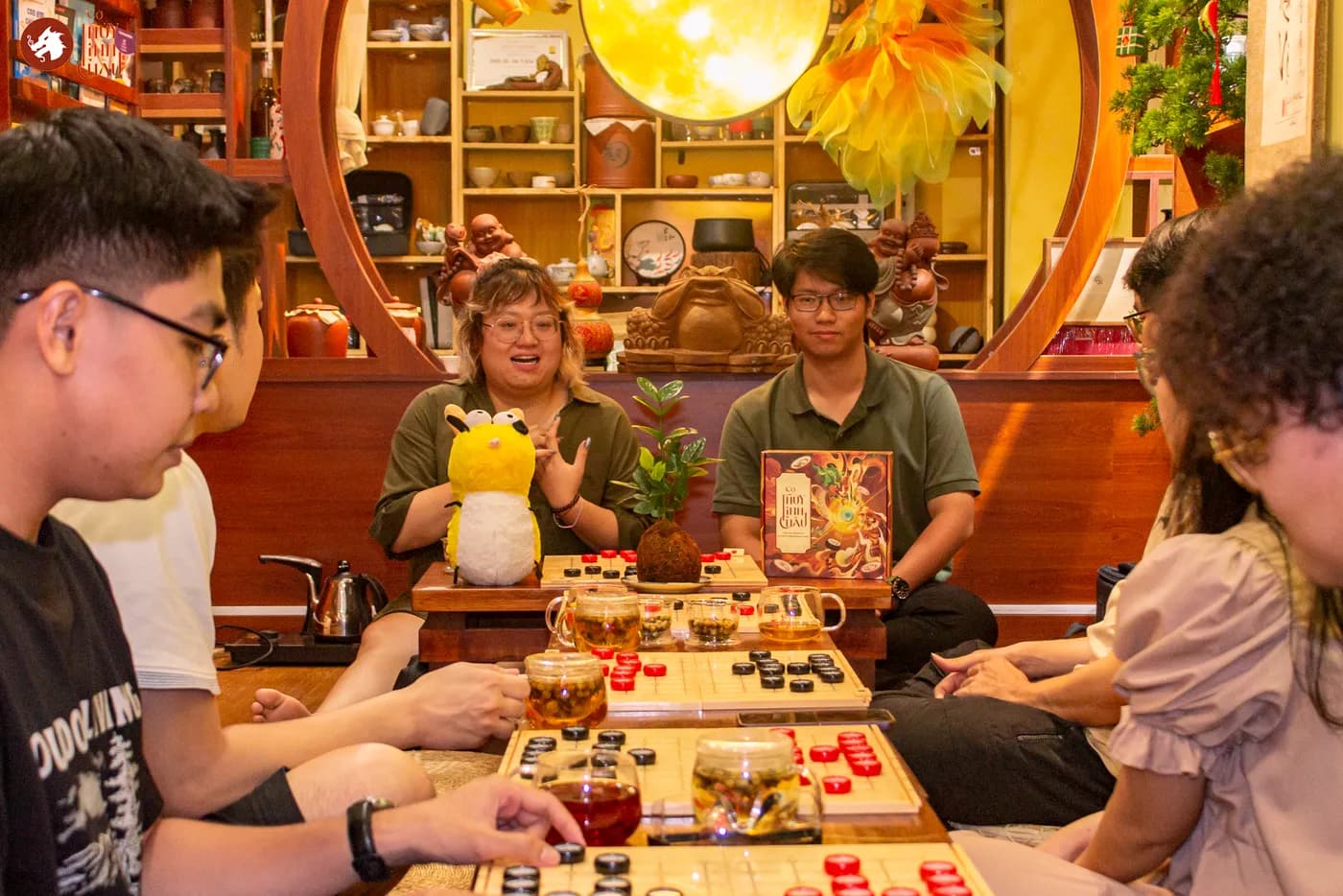 Hình ảnh Team Cờ Thủy Tinh chia sẻ nhỏ trong buổi Workshop Cờ và Trà ngày 16 tháng 5.