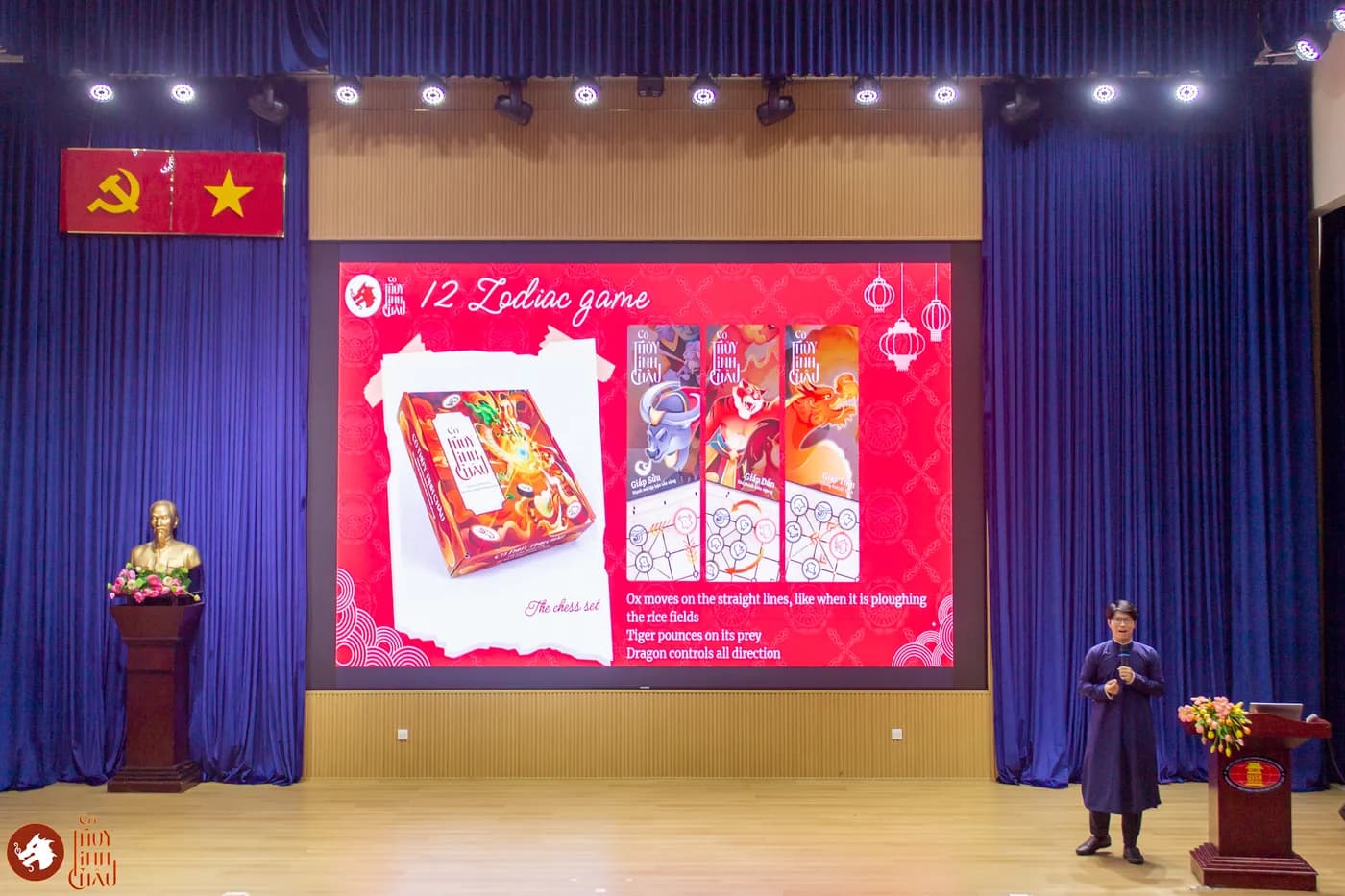 Hình ảnh phần trình bày của Co-founder trong chương trình giao lưu văn hóa cùng sinh viên đến từ các quốc gia Đông Nam Á tổ chức tại Trường Đại học Khoa học Xã hội và Nhân Văn Thành phố Hồ Chí Minh.