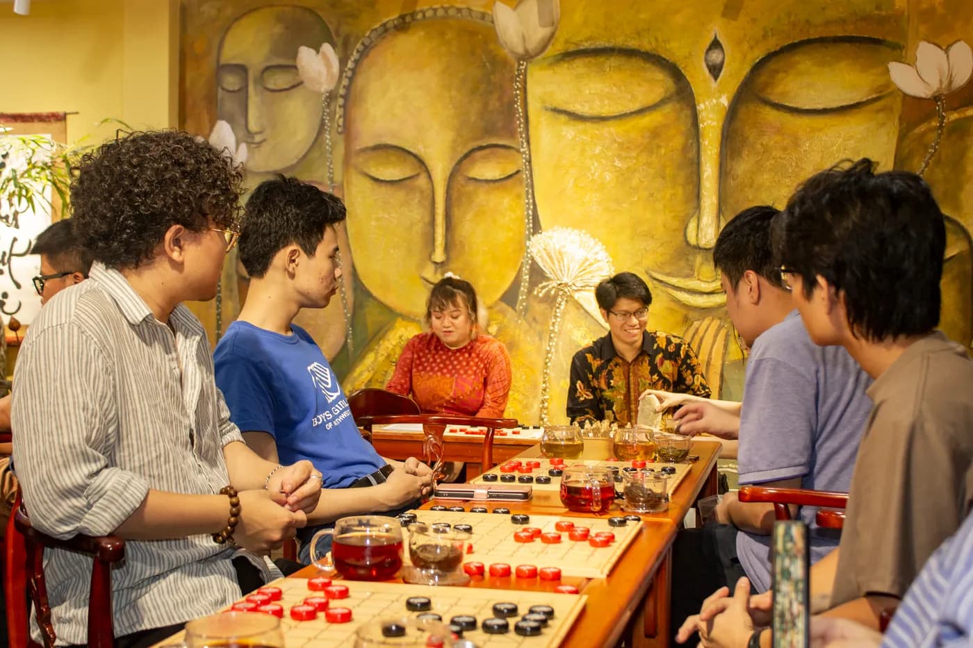 Hình ảnh phần chia sẻ của Team Cờ Thủy Tinh Châu trong buổi workshop Cờ và Trà #05 tại Đây là An Viên Trà - Trà Đạo.