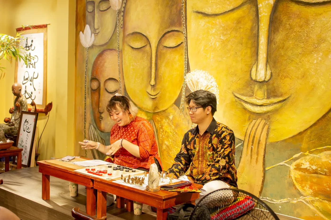 Hình ảnh phần chia sẻ của Team Cờ Thủy Tinh Châu trong buổi workshop Cờ và Trà #05 tại Đây là An Viên Trà - Trà Đạo.
