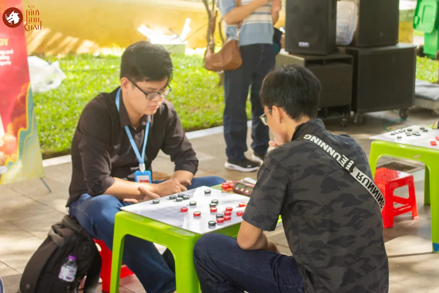 Hình ảnh các kỳ thủ bảng C đấu Cờ Thủy Tinh Châu thuộc Liên hoan Cờ Thủy Tinh Châu Kids Fest 2026 tổ chức tại Nhà Thiếu nhi Thành phố Hồ Chí Minh.