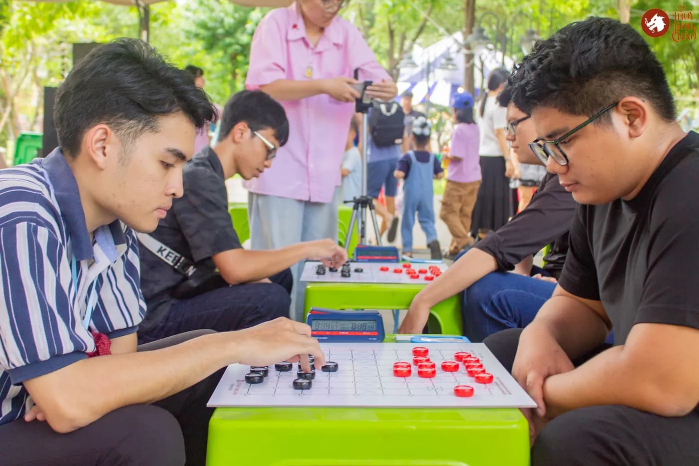 Hình ảnh các kỳ thủ bảng C đấu Cờ Thủy Tinh Châu thuộc Liên hoan Cờ Thủy Tinh Châu Kids Fest 2026 tổ chức tại Nhà Thiếu nhi Thành phố Hồ Chí Minh.