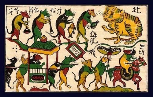 Tranh Đông Hồ - "Đám Cưới Chuột"