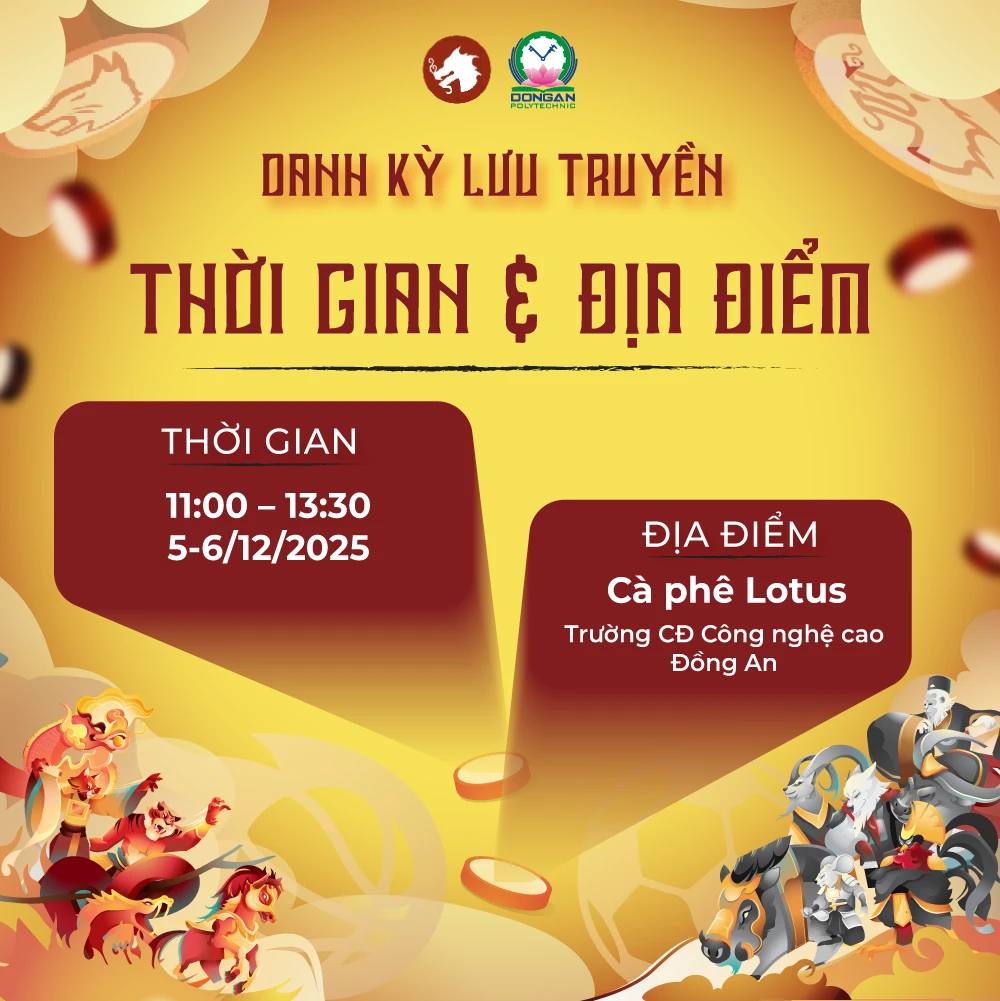 Thời gian và Địa điểm giải Danh Kỳ Lưu Truyền 3 - Giải Chung Kết 2025 tại DAP