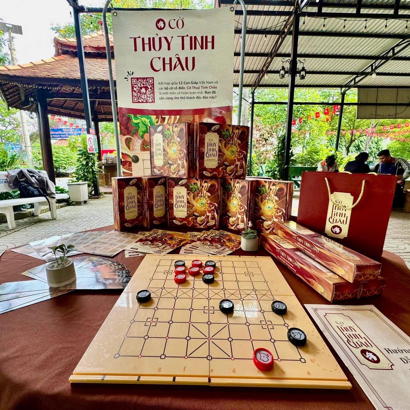 Hình chụp Workshop luyện Cờ Thủy Tinh Châu tại Trường Cao đẳng Công nghệ cao Đồng An