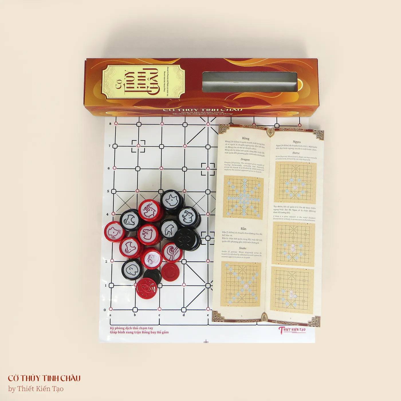 Hình ảnh bộ cờ Thủy Tinh Châu 39W