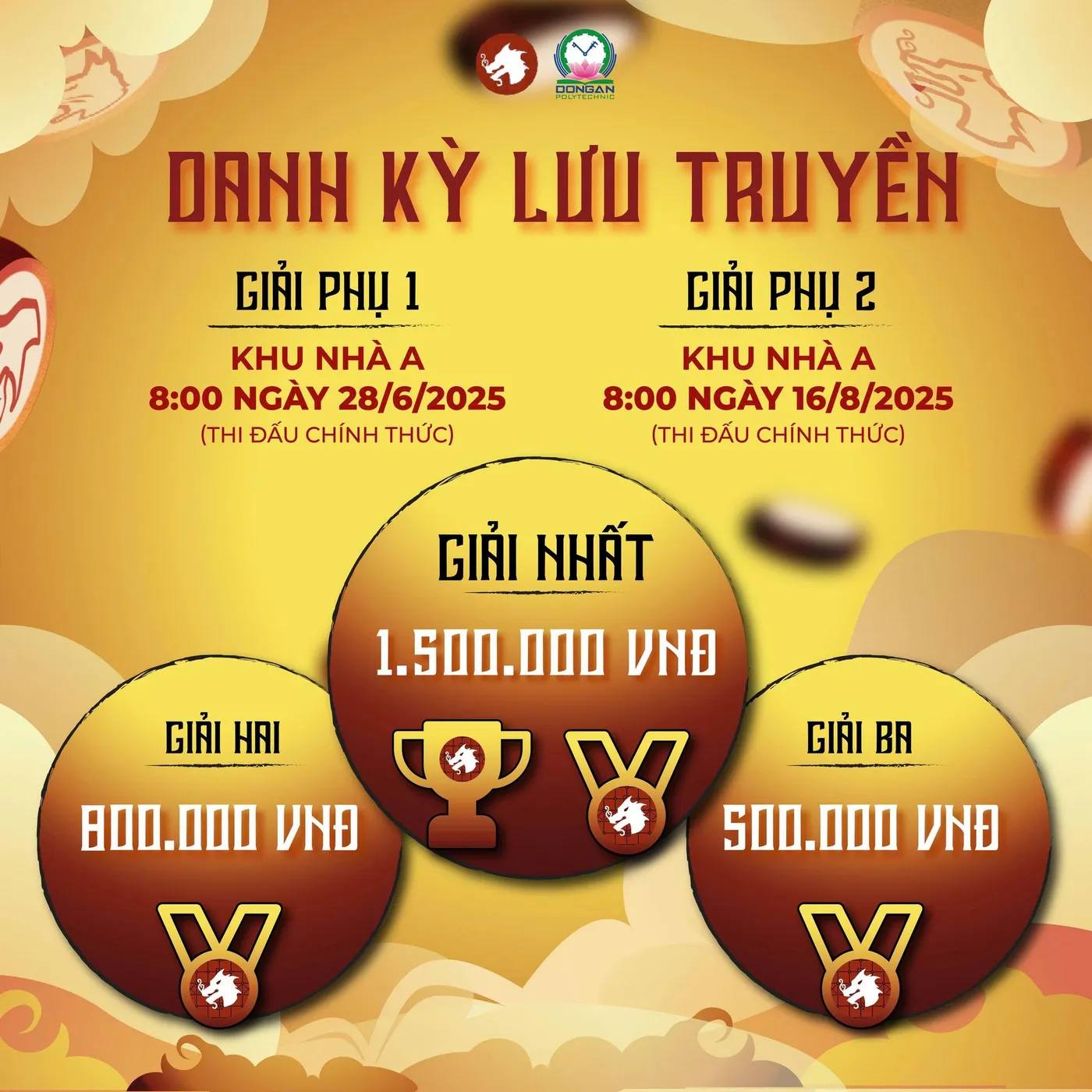 Hình ảnh Call to Action Giải đấu Danh Kỳ Lưu Truyền - Trường Cao đẳng Công nghệ cao Đồng An - Lần 1 2025