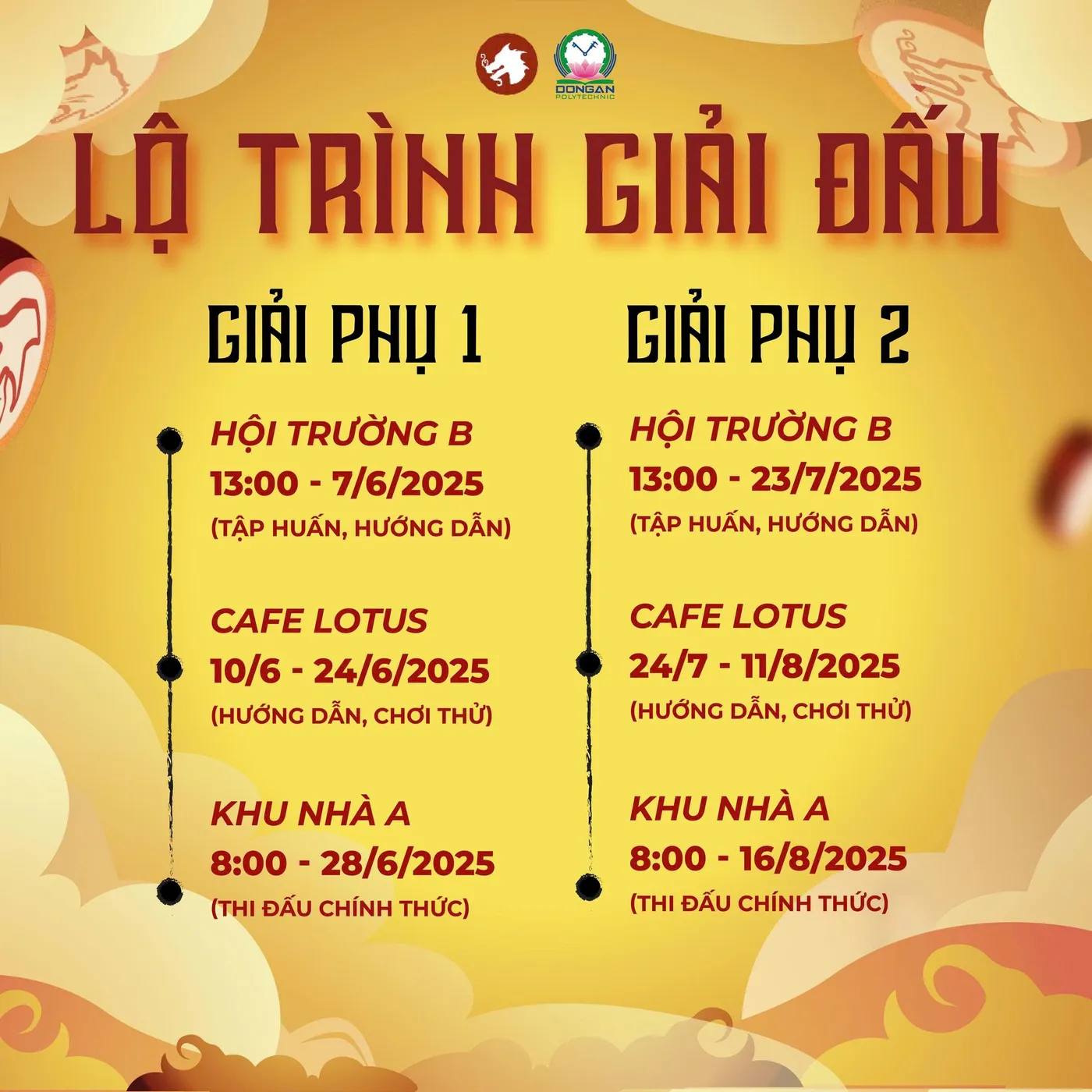 Hình ảnh Call to Action Giải đấu Danh Kỳ Lưu Truyền - Trường Cao đẳng Công nghệ cao Đồng An - Lần 1 2025