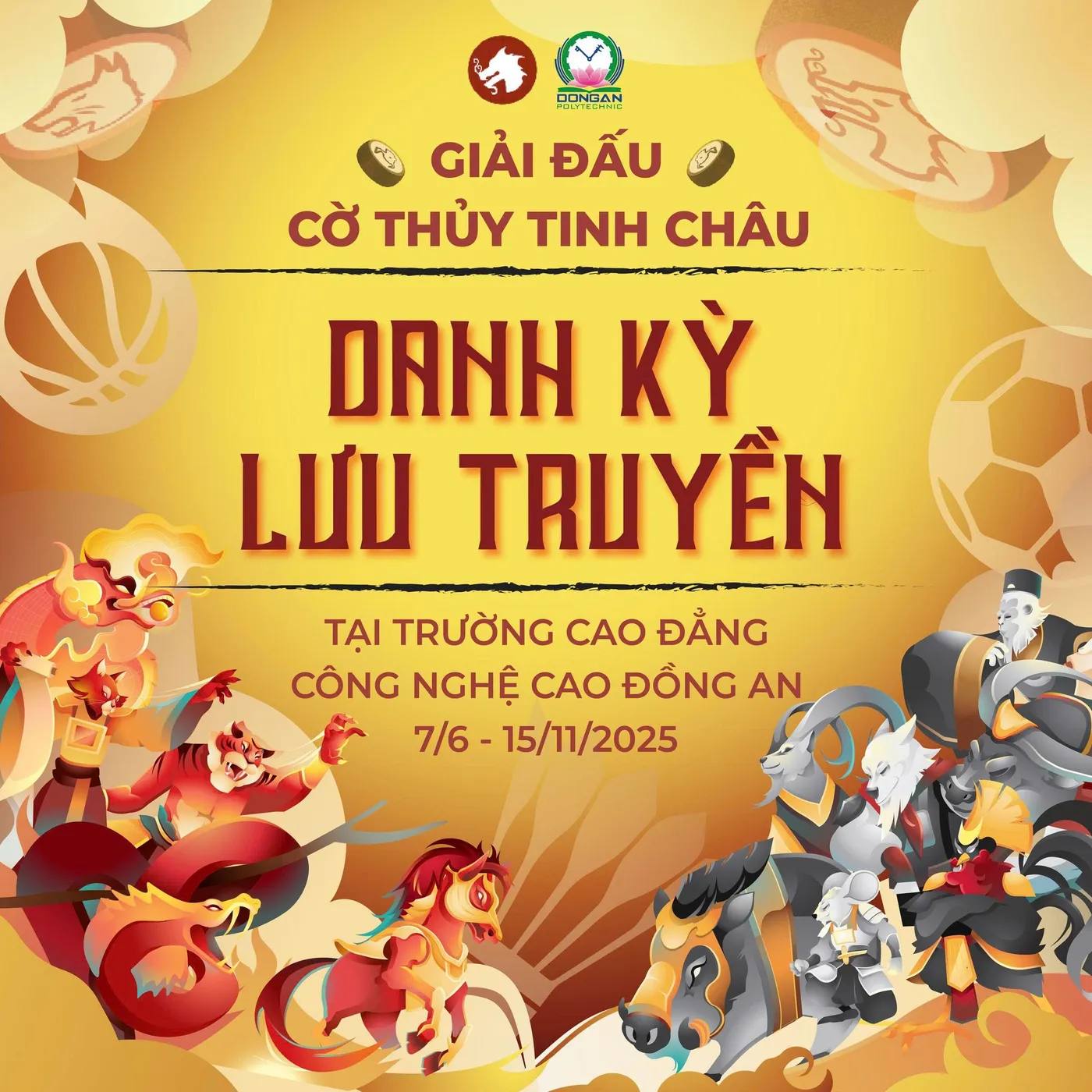Hình ảnh Call to Action Giải đấu Danh Kỳ Lưu Truyền - Trường Cao đẳng Công nghệ cao Đồng An - Lần 1 2025