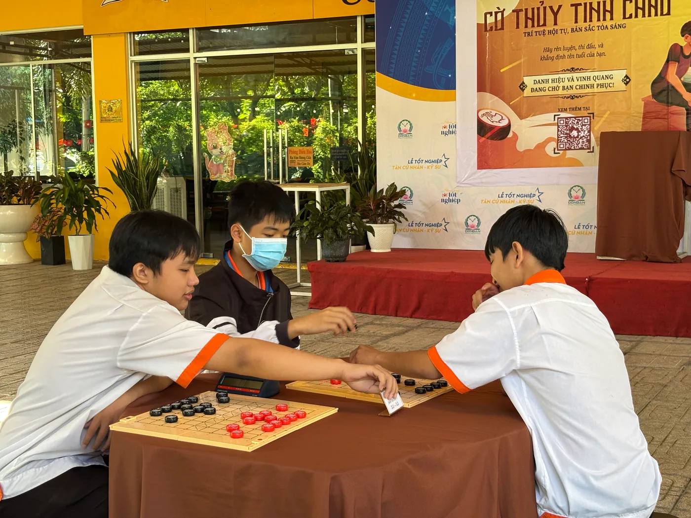 Hình chụp từ buổi Checkin giải đấu DKLT 28-6-2025 tại Trường CĐ Công nghệ cao Đồng An