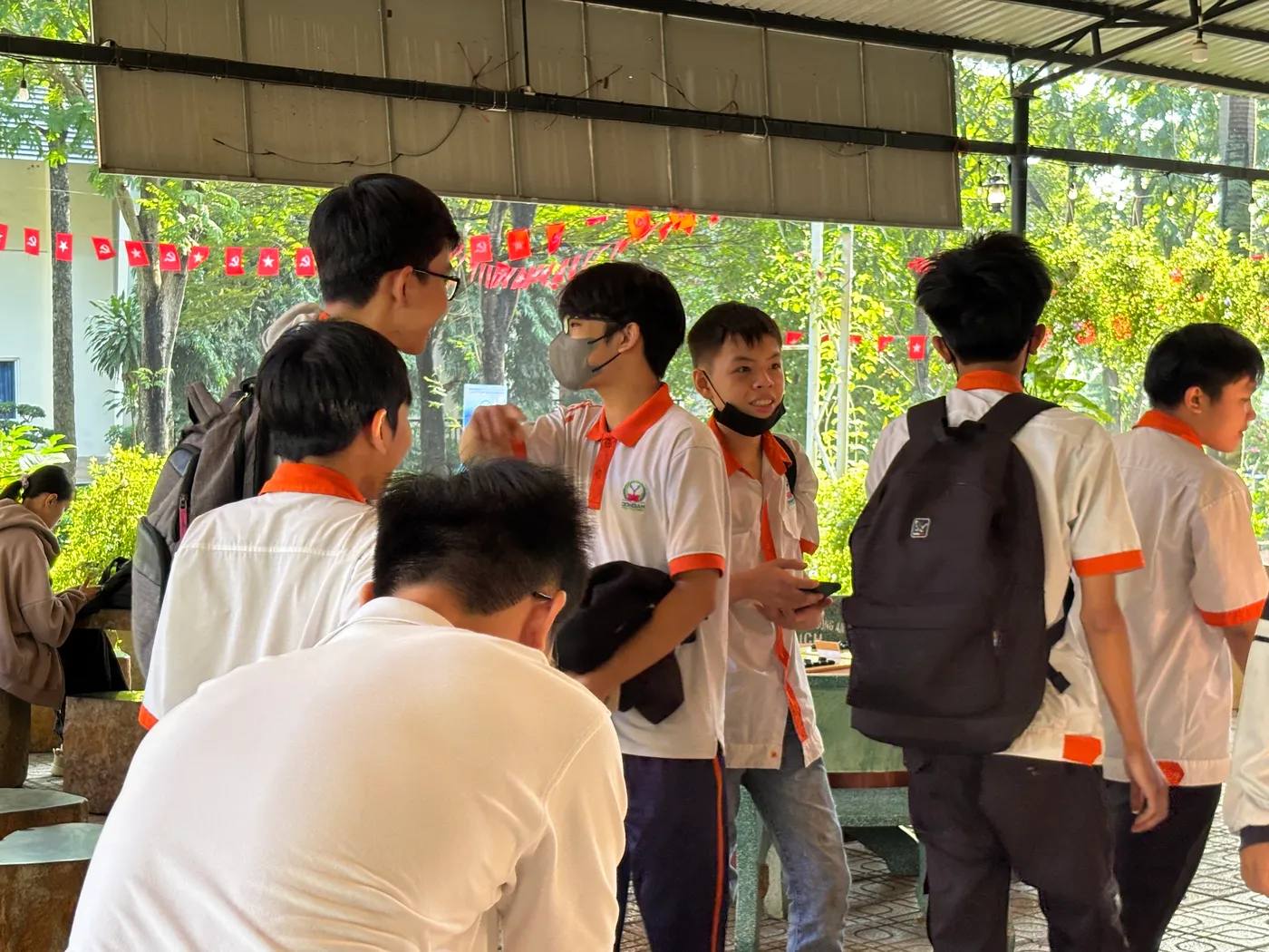 Hình chụp từ buổi Checkin giải đấu DKLT 28-6-2025 tại Trường CĐ Công nghệ cao Đồng An