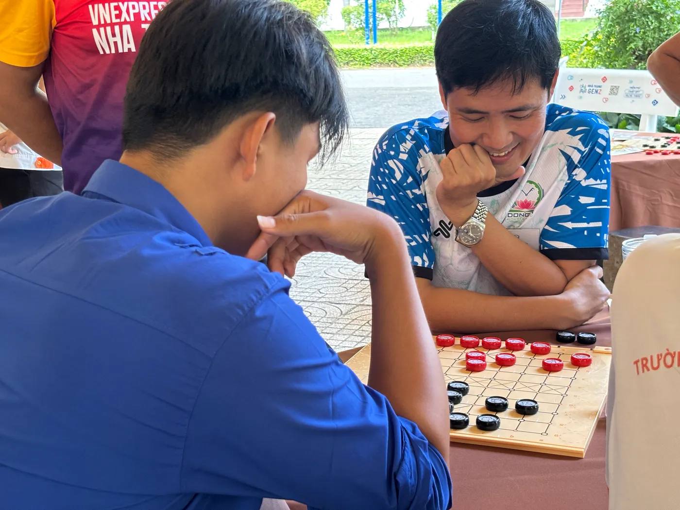 Hình chụp từ vòng bảng giải đấu Danh Kỳ Lưu Truyền tại Trường Cao đẳng Công nghệ cao Đồng An
