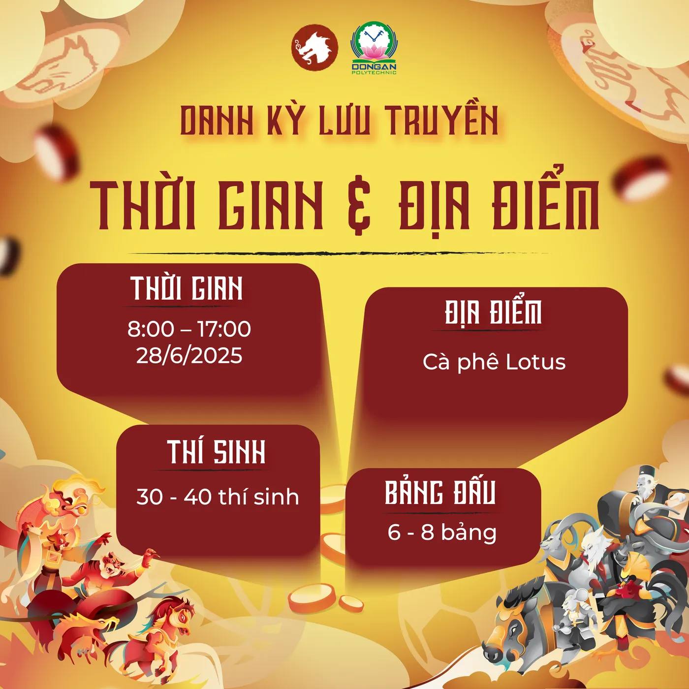Thể lệ giải phụ 1 - Giải đấu Danh Kỳ Lưu Truyền - Cờ Thủy Tinh Châu tại DAP