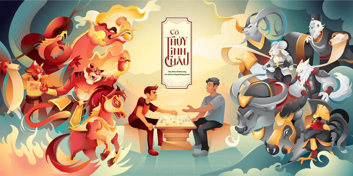 Banner Cờ Thủy Tinh Châu